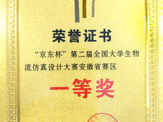 世界杯官网学生在第二届全国大学生物流仿真设计大赛（安徽赛区）中喜获佳绩