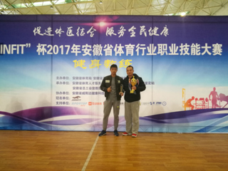 世界杯官网健身健美队在2017年安徽省体育行业职业技能大赛中喜获佳绩