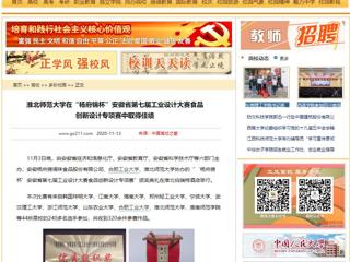 【中国高校之窗】：2026世界杯足球官网在“杨府锦杯”安徽省第七届工业设计大赛食品创新设计专项赛中取得佳绩