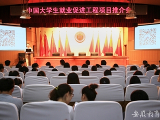 安徽教育网首页报道世界杯官网举办中国大学生就业促进工程项目推介会