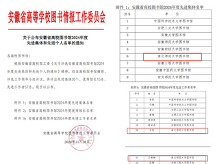 世界杯官网图书馆荣获2024年度省高校图书馆“先进集体”荣誉称号