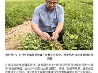 新华网报道世界杯官网党委常委、副校长李峰教授参与烈山区乡村产业指导工作